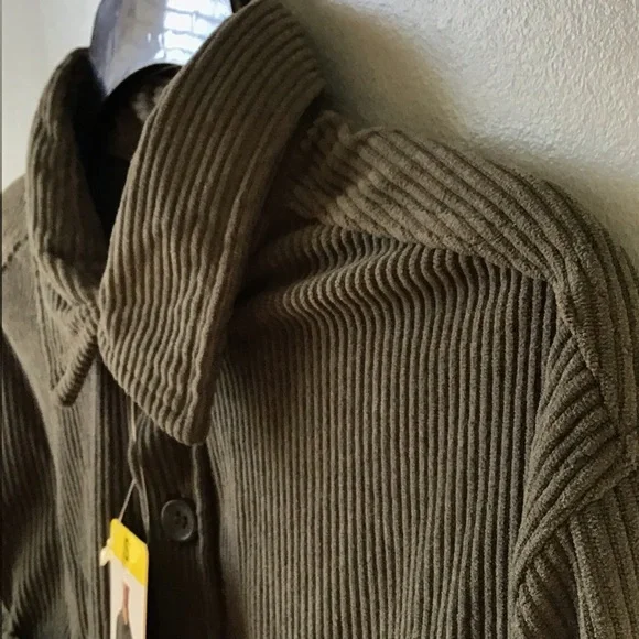 NWT 32 DEGREES HEAT Men’s Corduroy Chimera Lightweight Overshirt size Small - Picture 9 of 16
